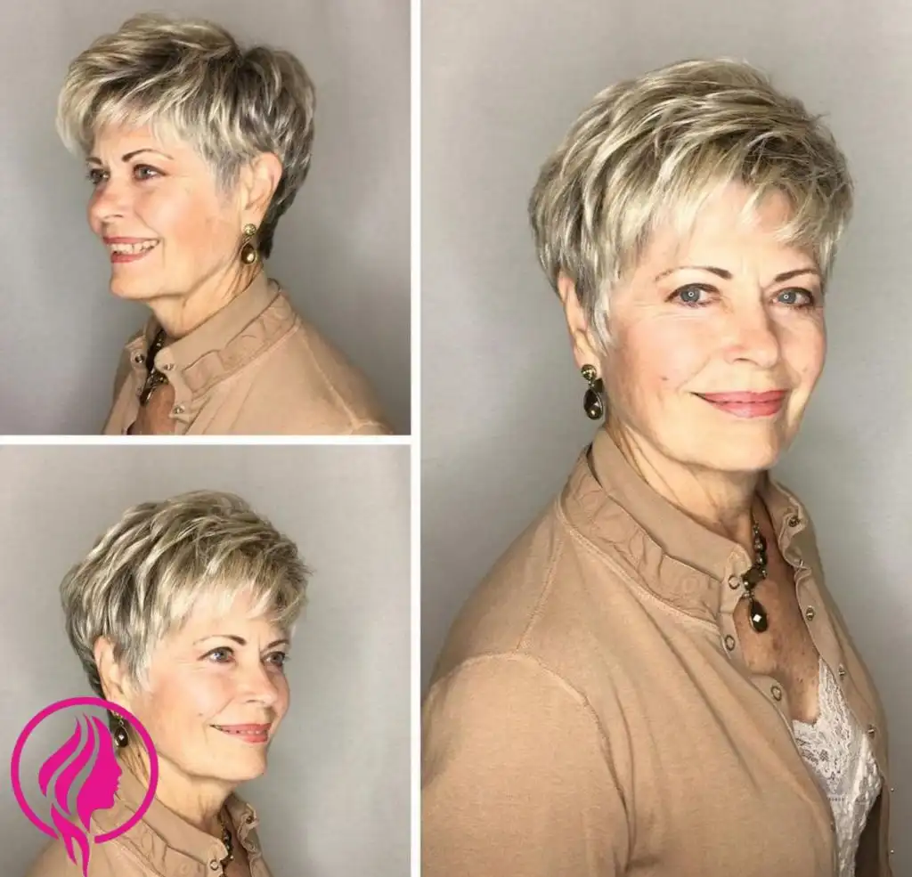 Pixie hairstyle example featuring a stylish, modern cut