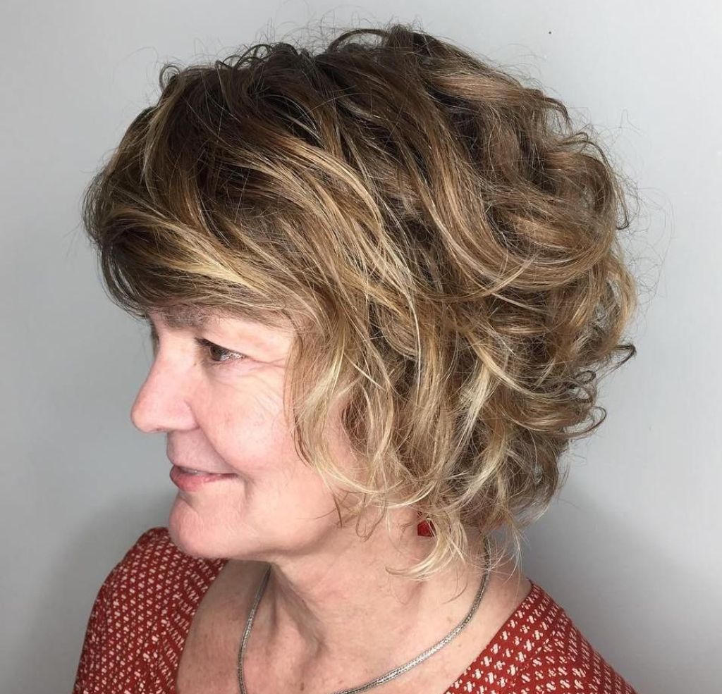 curly bob haircut, hairstyles for women over 50, hairstyle, grandma hairstyles